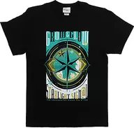 Logo Official T-Shirt Black M Size "THE IDOLM@STER SideM 7th STAGE ～ GROW & GLOW ～ SUNLIGHT SIGN @ L"