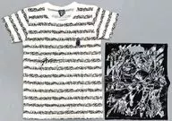 擬音総柄 Tシャツ ホワイト Lサイズ 「ジョジョの奇妙な冒険×BEAMS」