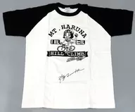 Wataru Watanabe illustration with handwritten signature T-shirt white M size "The 3rd Mt. Haruna Hill Climb in Takasaki"