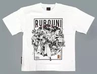 Conjunto de camisetas Kenshin blanco tamaño M "25 th anniversary Rurouni Kenshin exhibition"