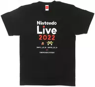 8-bit Mario T-shirt black L size "SUPER MARIO BROS." Nintendo Live 2022 goods