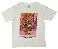 T-shirt white S size "JOJO'S BIZARRE ADVENTURE Hirohiko ARAKI Genga Exhibition Jojo in 2017 Morio-cho, S City" by Sadasuke TOHO and Yasuho HIROSE (Original Pictures Exhibition Key Visual)