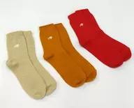 Takahiro Sakurai P.S. Genki Hosiery 3-Pair Set in Warm Color 22-24 cm "P.S. Genki Takahiro"