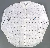 史莱姆图案DQ+g衬衫白色L尺寸