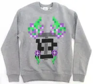 モノグラムモチーフプリント コットン スウェットシャツ ペールグレーメランジ メンズXXSサイズ 「BURBERRY(バーバリー)×MINECRAFT -マインクラフト-」