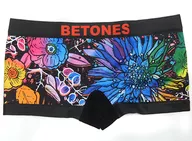 ANEMONE CORONARIA (ACR002L-2) Ladies Boxers Black Free Size "Toraware no Palm ×BETONES"