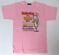 Bicycle T-Shirt Pink S Size "24-hour TV 44 (2021)"