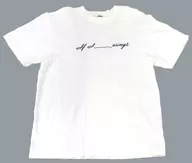 Logo Official T-Shirt White M Size "THE IDOLM@STER SHINY COLORS 5 thLIVE If I _ wings."