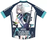 White Riding Ver. Cycle Jersey White x Blue XL Size "Blue Archive"