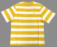 BTS Striped T-Shirt Yellow x White S Size "Butter" Release Commemorative Goods