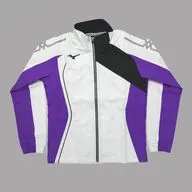 Ikuya Kirishima Modelo FS Windbreaker Jacket White S-size "Movie Version Free! -the Final Stroke - ×MIZUNO"