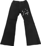 YAMIYO FLARE DENIM (Flare Denim) negro tamaño S "Evangelion RADIO EVA"