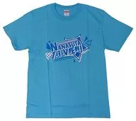 Logo L-I-V-E! T-shirt water blue XL size "Tokyo 7th Sisters Live NANASUTA L-I-V-E!"