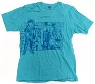 Conjunto (alinhado) T-shirt gráfica Green M Size "My Hero Academia" Weekly Shonen Jump 50 th anniversary ×UT Collaboration collection