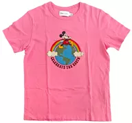 ミッキーマウス Tシャツ ピンク Sサイズ 「ディズニー100×COACH」