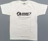 Stark Industries Logo T-Shirt (No Back Print) White M Size "MARVEL"