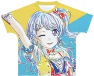 松原花音 Ani-Art 第4弾 フルグラフィックTシャツ イエロー×ブルー ユニセックスXXSサイズ 「BanG Dream! ガールズバンドパーティ!」