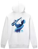 ビジュアルデザイン ジップパーカー ホワイト メンズ XLサイズ 「映画 BLUE GIANT」