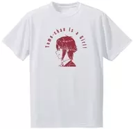 Satoshi Aizawa Dry T-Shirt White Ladies XXL Size "Tomo-chan is a girl!"