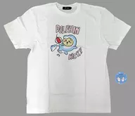 Rabbit x Dolphin Dolfin Kick T-Shirt (w / Squid Mirror) White XL Size "Chiigawa Aquarium"