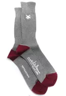 Zuiun Japan-made Special Socks Gray x Burgundy Men 25-27 cm "Kantai Collection ~ KanColle ~ Mitsukoshi Collaboration - Shopping at Mitsukoshi - Second Operation"