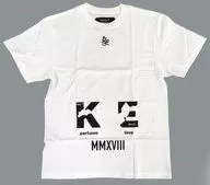 MUCC 死国T。(Tシャツ) ホワイト Lサイズ 「MUCC 2018 Lock on snipe Tour #2『四国型収監4days』」