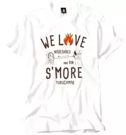 Smore T-Shirt White L Size "Laid-Back Camp△"