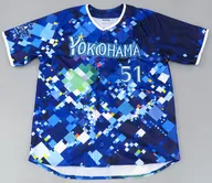 宮崎敏郎#51(橫濱DeNA海灣之星)2017明星夜間复製製服藍色M尺寸