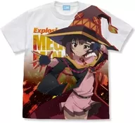 めぐみん フルグラフィックTシャツ 爆焔Ver. ホワイト Mサイズ 「この素晴らしい世界に爆焔を!」