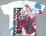 Hyakki Shobu Full Graphic T-Shirt, Regular Costume Ver. White XL Size "Virtual YouTuber Hololive x Kanda Matsuri & Atre Akihabara Hololive Kanda Matsuri 2023"