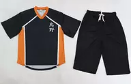 Karano High School interior replica navy blue x orange ladies L size "Haikyu! x gokurakuyu RAKU SPA Best High Cue Day (Jitsu)"