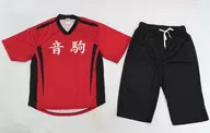 Otokoma High School Replica : Red x Black, Ladies' L size "Haikyu! X gokurakuyu RAKU SPA Best High Cue Day (Jitsu)"