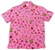 カービィ 総柄シャツ ピンク メンズLLサイズ 「星のカービィ×Avail」