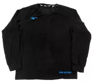 T-shirt de manga comprida de Yukari Katsu, preto, tamanho L "Yuri! em ICE×MIZUNO"