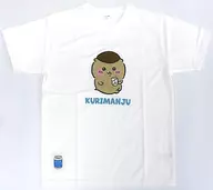 Kurimanju Half Sleeve T-shirt White Men's M Size "Chiikawa wa Small and Cute" x Shimamura
