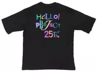 Graphic T-Shirt (5 / 10 Sleeve) 25th Anniversary Logo Black M Size "Hello! PROJECT×GU"