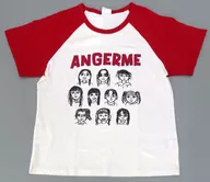 Anjulum gráfico T-shirt (media manga) blanco x rojo tamaño L "HELLO! PROJECT×GU"