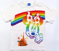 Minnie Mouse Rainbow Series T-Shirt White S Size "Tokio Disney Resort" Limited