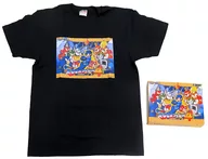 MEGA MAN 4 T-Shirt (w / Game Package Style Box) Black XL Size "MEGA MAN 3 5th Animate Only Shop!"