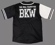 THE ORAL CIGARETTES オリジナル BKW!! ベースボールシャツ 2017-2018 ブラック×ホワイト Mサイズ 「唇ワンマン2017 AUTUMN 『Diver In the BLACK Tour』」