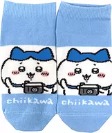 Hachiware (Camera) Ladies Socks Blue 23 ~ 25 cm "Chi-kawa Little Cute Little ×Avail"