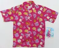 来栖翔 K.M☆U.P Summer Bloom オープンカラーシャツ(ビジュアルカード付き) ピンク Lサイズ 「うたの☆プリンスさまっ♪ SHINING STORE 10th Anniversary」