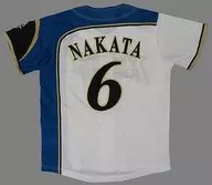 中田翔#6(北海道日本哈姆法伊塔茲)复製製服襯衫家庭白色×藍色S碼