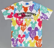 Happiness in the sky(バルーン柄) Tシャツ ホワイト Sサイズ 「ディズニー」 東京ディズニーリゾート限定