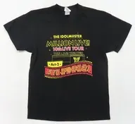 ロゴ 公式Tシャツ ブラック Mサイズ 「THE IDOLM＠STER MILLION LIVE! 10thLIVE TOUR Act-2 5 TO SP＠RKLE!!」