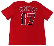 Shohei Otani #17 Nike Name & Number Short Sleeve T-Shirt Red L Size