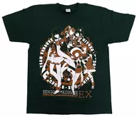Set 2023 Summer Half Sleeve T-shirt Green L Size "Sengoku † Koihime EX" C102 Goods