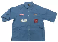 Day Mukozaka 46 Happy Train Tour 2023 Work Shirt acid blue M size "Happy Train Tour 2023"