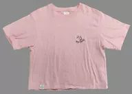 Pequeno Gráfico T (Meia Manga) Rosa Tamanho XL "Pequeno Bonito ×GU"