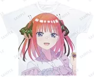中野二乃(制服エプロンver.) 描き下ろしイラスト Ani-Art clear label フルグラフィックTシャツ ホワイト ユニセックスMサイズ 「映画 五等分の花嫁」